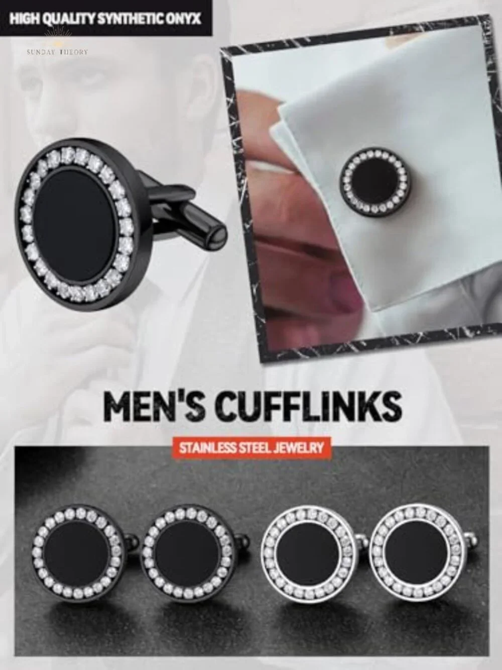 Stainless Steel Viking Cufflinks with Gift Box